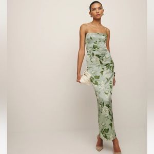 Reformation Frankie silk dress